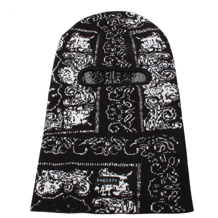 PAISLEY PATCHWORK MASK Black