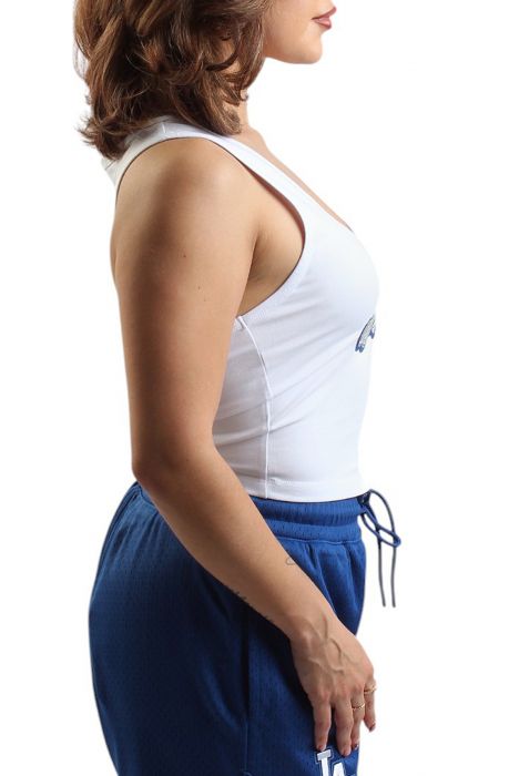 MLB Los Angeles Dodgers Fitted Tank Top  White