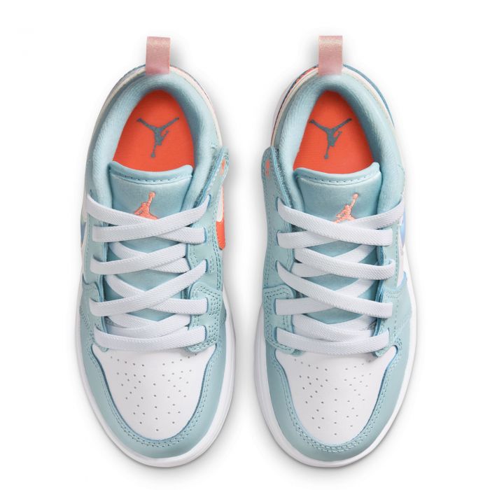 Pre-School Jordan 1 Low ALT SE Ocean Bliss/Atomic Pink-White