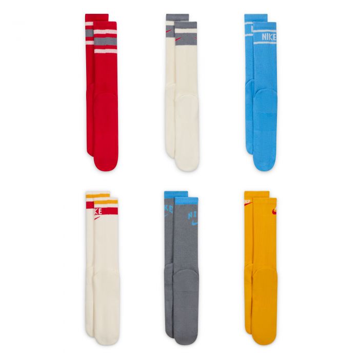 Everyday Plus Cushioned Crew Socks (6 Pairs) Multi Color