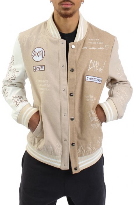 Crew Luv Spliced Jacket Beige