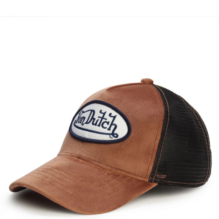 Velvet Trucker Hat  Mahogany