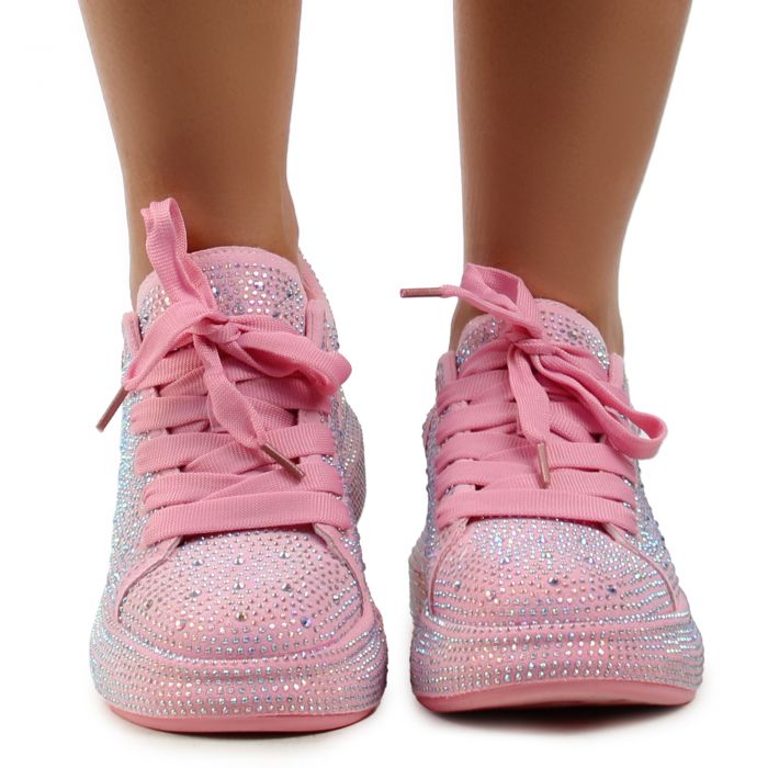 Kingdom-2 Platform Sneaker White/Baby Pink