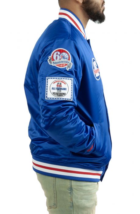 Champ City Satin Jacket Royal