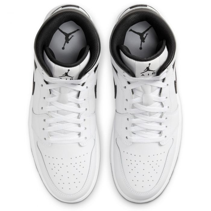 Air Jordan 1 Mid White/Black-White-Black