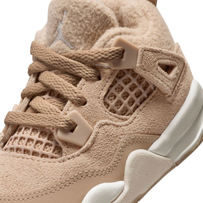 Toddler Jordan 4 Retro Cozy Girl Hemp/Lt Orewood Brown
