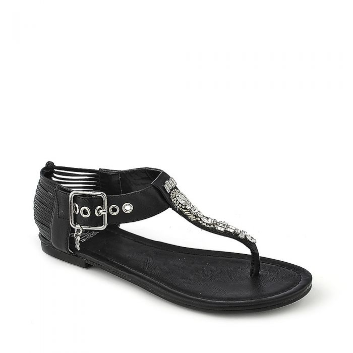 Go-S Flat Sandals Black