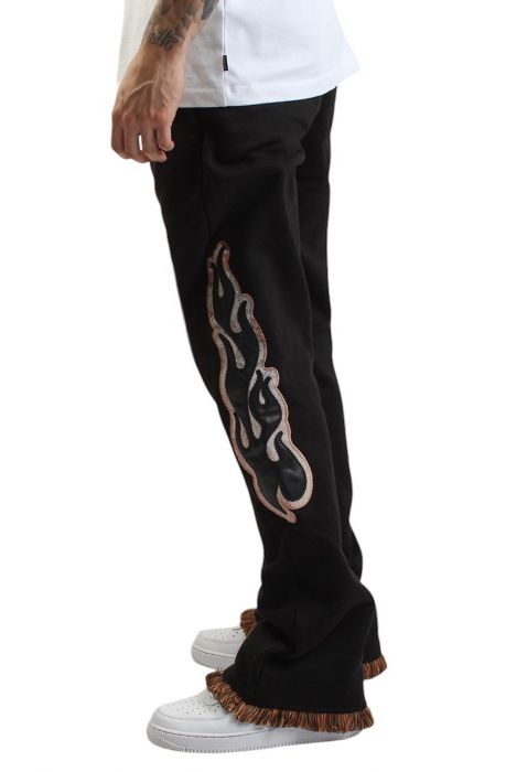 Flame Thrower Fleece Sweatpant Black