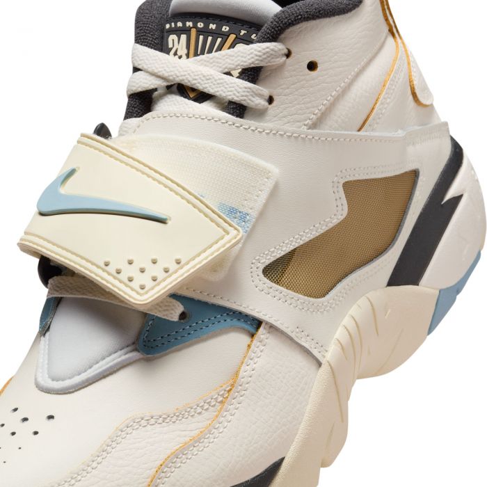 Nike Air Diamond Turf “Must Be The Money” Sail/Mica Blue-Coconut Milk-Off Noir