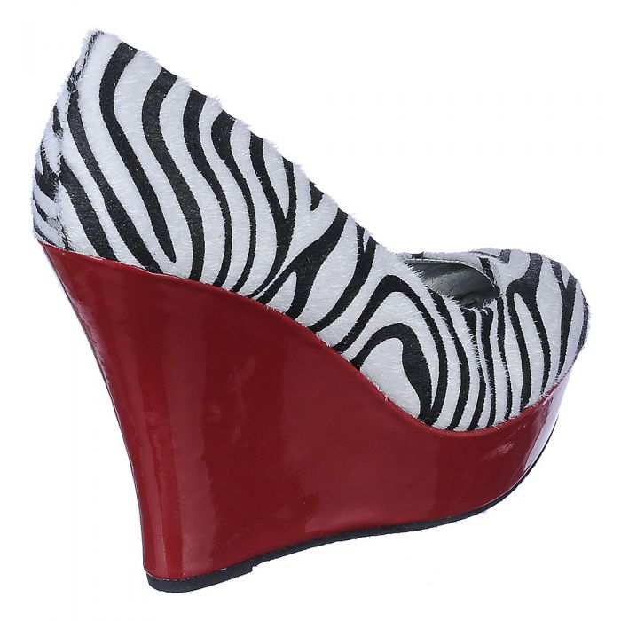 Cesar-77 Zebra Print/Red