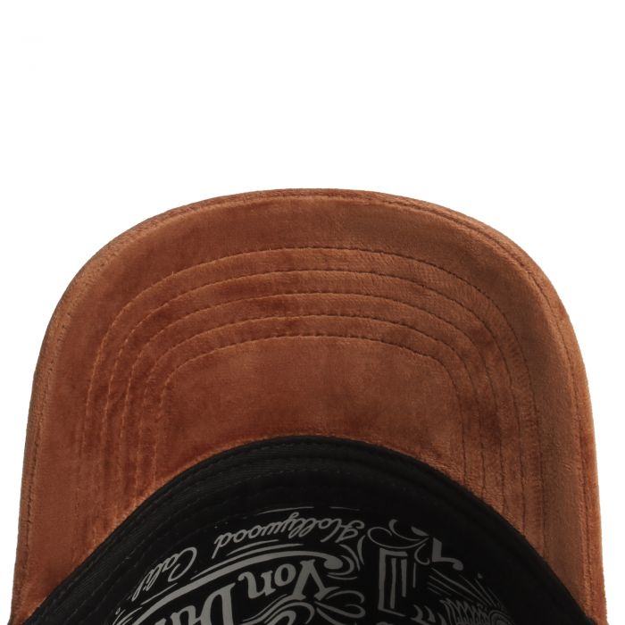 Velvet Trucker Hat  Mahogany
