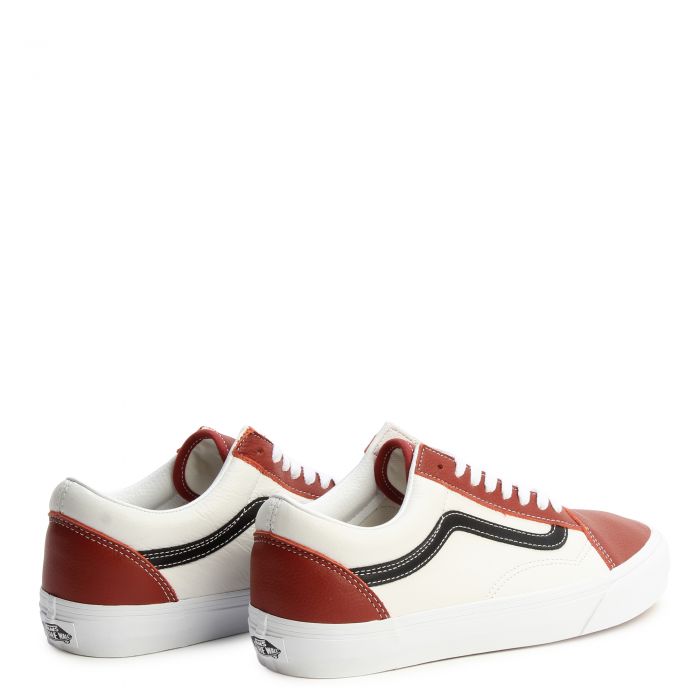 Old Skool White/Sport Red