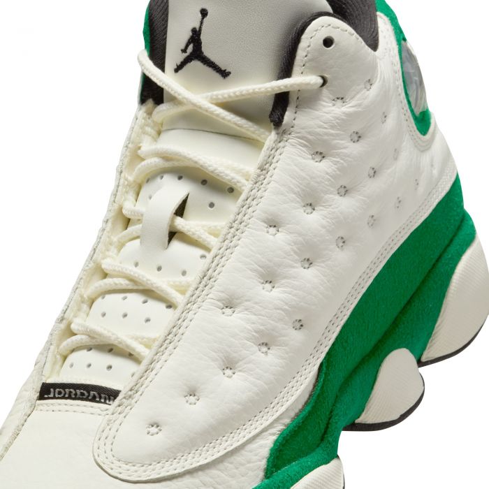 Grade-School AIR JORDAN 13 RETRO SAIL/BLACK-PINE GREEN