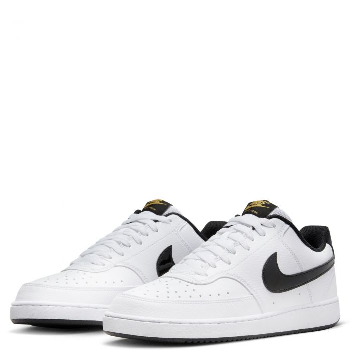 Court Vision Low White/Black-Metallic Gold