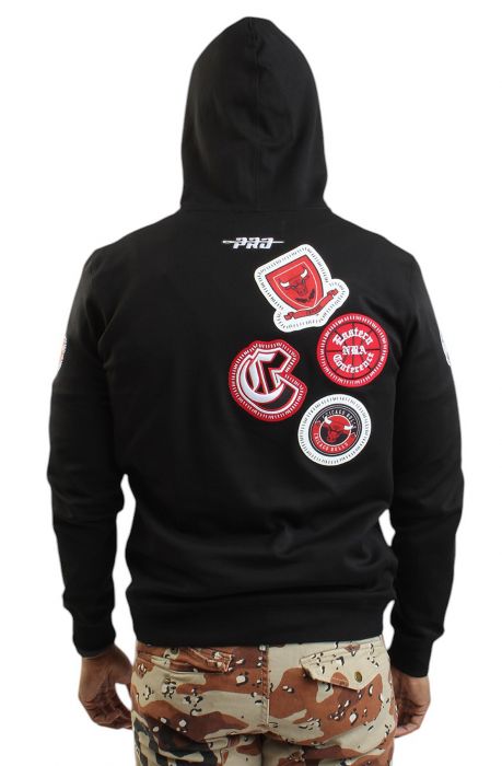 NBA Chicago Bulls Pick Stitch Hoodie  Black