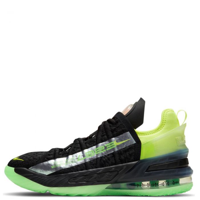 (GS) LeBron 18 Black/Bright Crimson-Total Orange-Volt