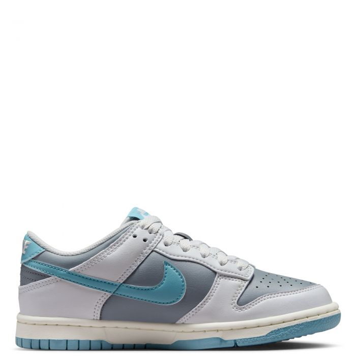 Grade-School Nike Dunk Low Photon Dust/Denim Turq-Smoke Grey-Sail