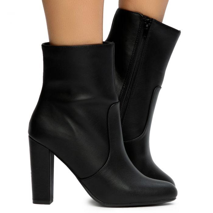 FORTUNE DYNAMICS Sabio-S Heeled Ankle Booties FD SABIO-S-BLK - Shiekh