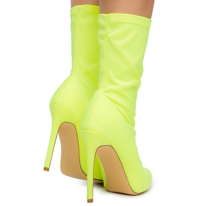 Women's MU-Angie-13 Mid Calf Yellow