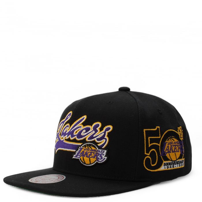 NBA Los Angeles Lakers 50th Anniversary Snapback Black