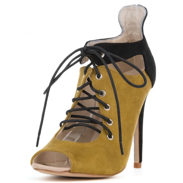 Cape Robbin Blaire-2 Women's Olive Heeled Booties Olive