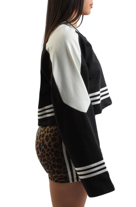 Blocking Crewneck Sweatshirt Black / Off White