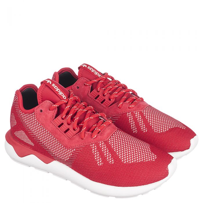 Men's Tubular Weave Runner Athletic Running Sneaker Red