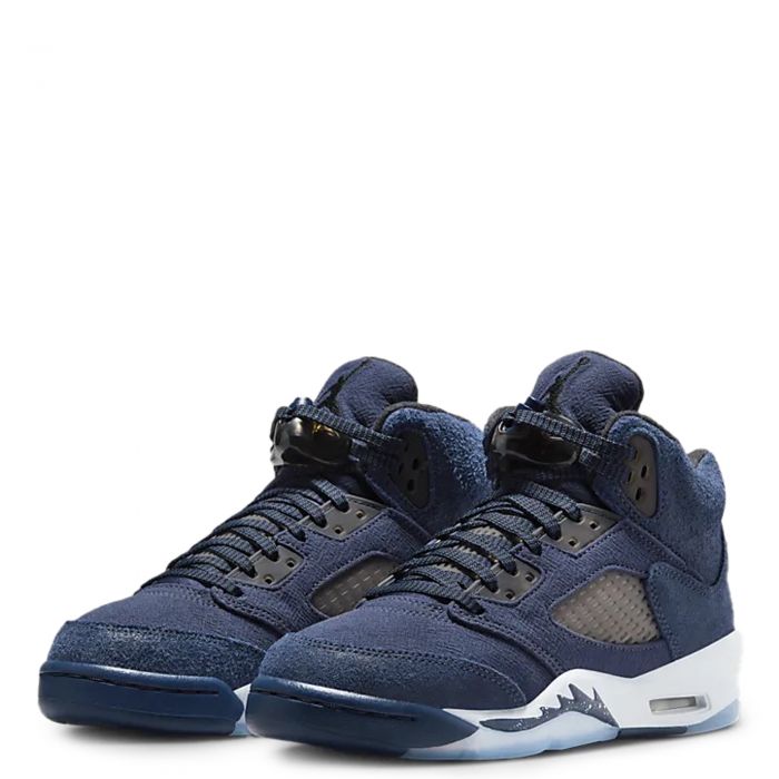 Grade School Air Jordan 5 Retro SE Midnight Navy/Black-Football Grey