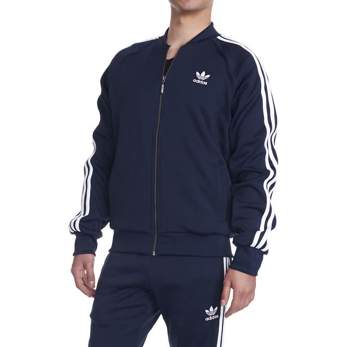 Adidas Originals Superstar Track Jacket In Blue BK5919