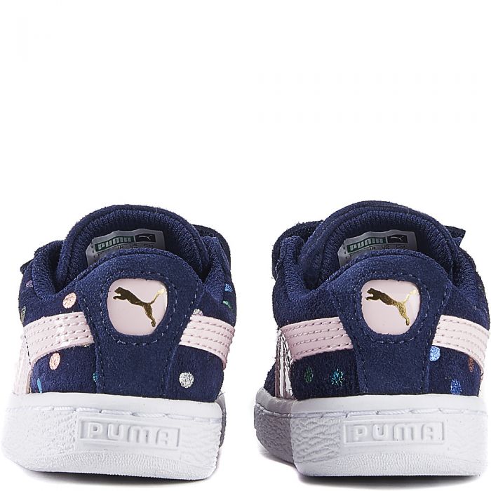 PUMA Toddler Suede Dotfetti Velcro Sneaker 35981802 Shiekh