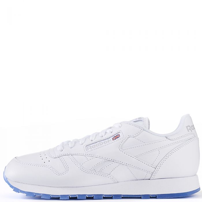 White Men's Classic Leather Ice Athletic Lifestyle Sneaker