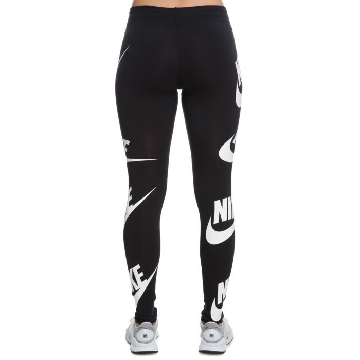 WOMEN'S NIKE LEG A SEE LEGGINGS BLACK/WHITE