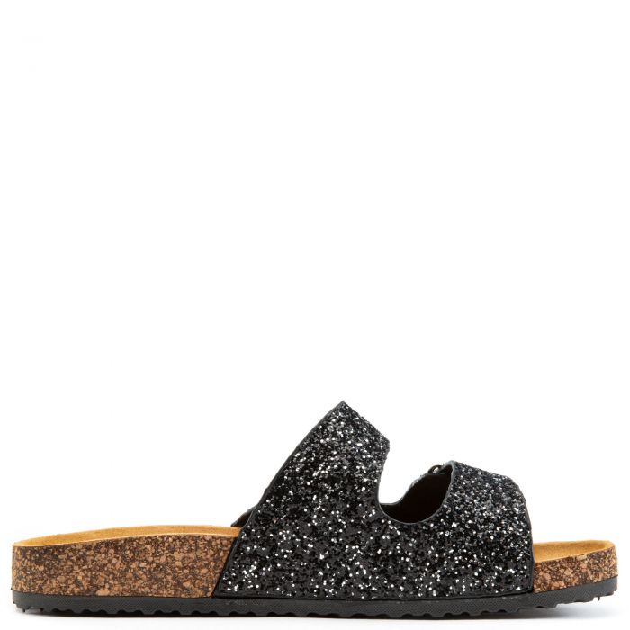 Glory-199 Sandals Black Glitter