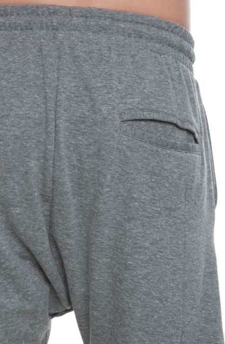 THE TRADE COLLECTIVE Dropped Shorts in Tri Blend Grey SD2308-GRAY - Shiekh