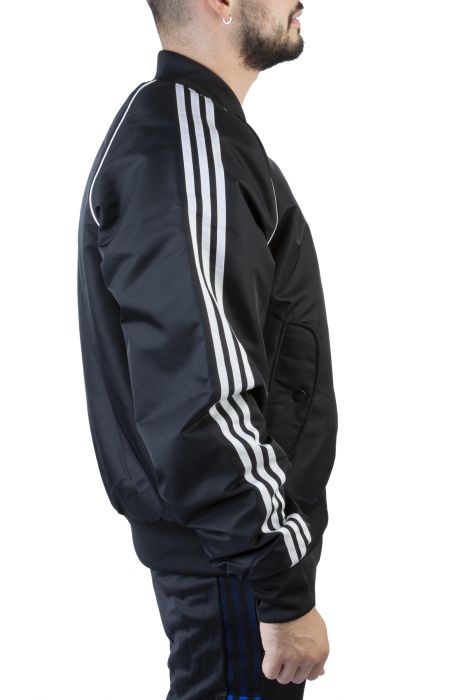 Quilted SST Bomber Jacket Black