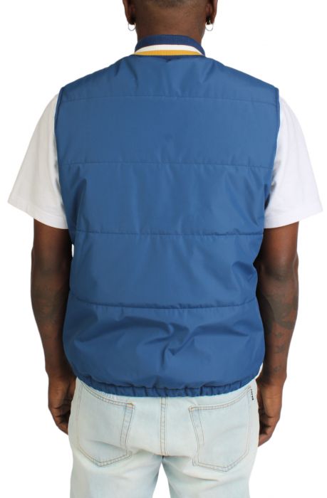 Chevron Puffer Vest  Estate Blue