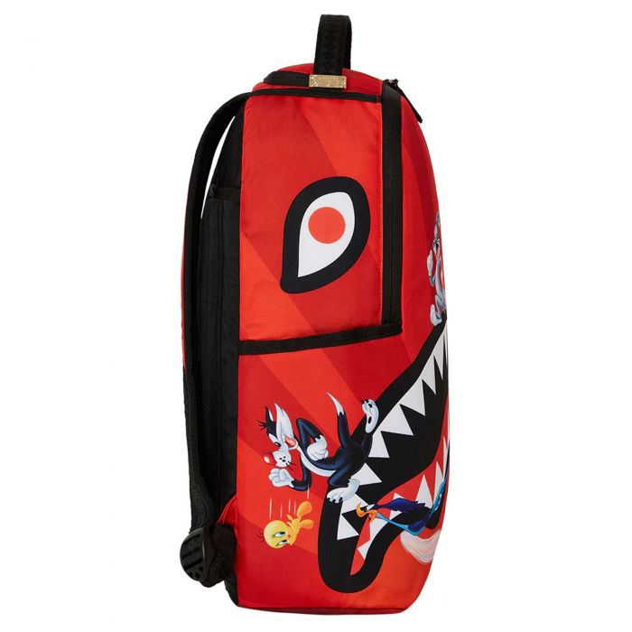 Looney Tunes Shark Run Backpack  Red