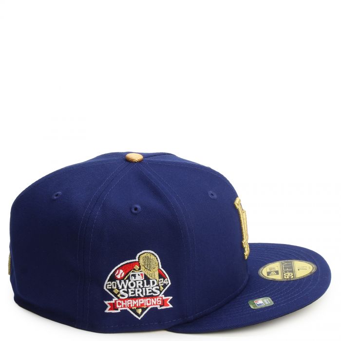 MLB Los Angeles Dodgers Gold Collection 59Fifty Fitted Hat  Blue