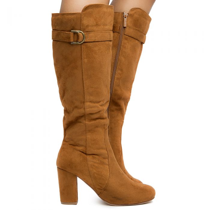 ELEGANT Dinara-1 High Heel Boot DINARA-1/CAMEL - Shiekh