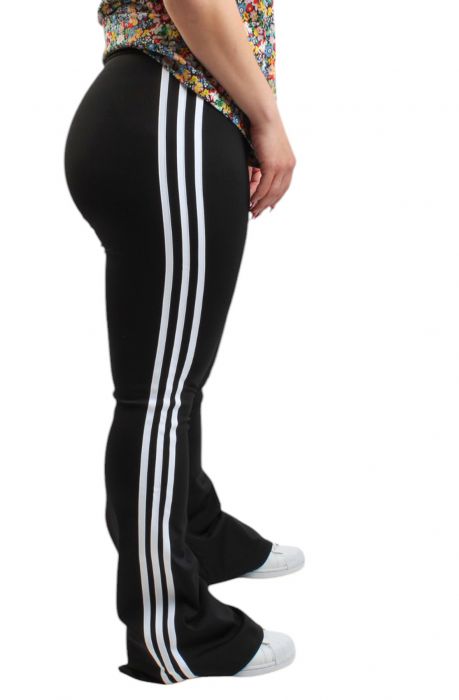 Flared Leggings Black/White