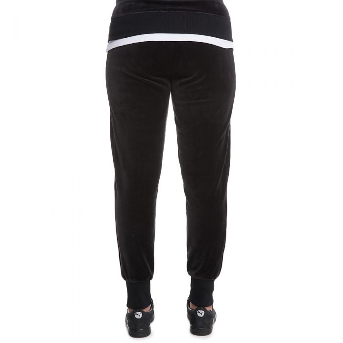 puma black velour pants