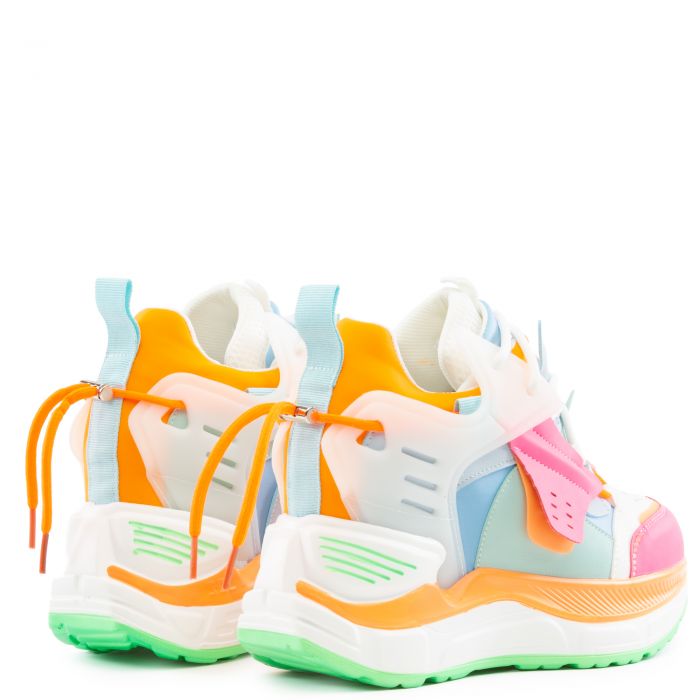 Raisins-03 Platform Sneakers Pink