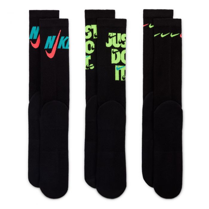 Everyday Plus Cushioned Crew Socks (3 Pairs) multi color