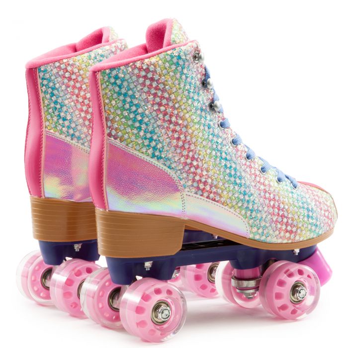 COSMIC SKATES Archie27 Rainbow Checker Roller Skates ARCHIE27MLT Shiekh