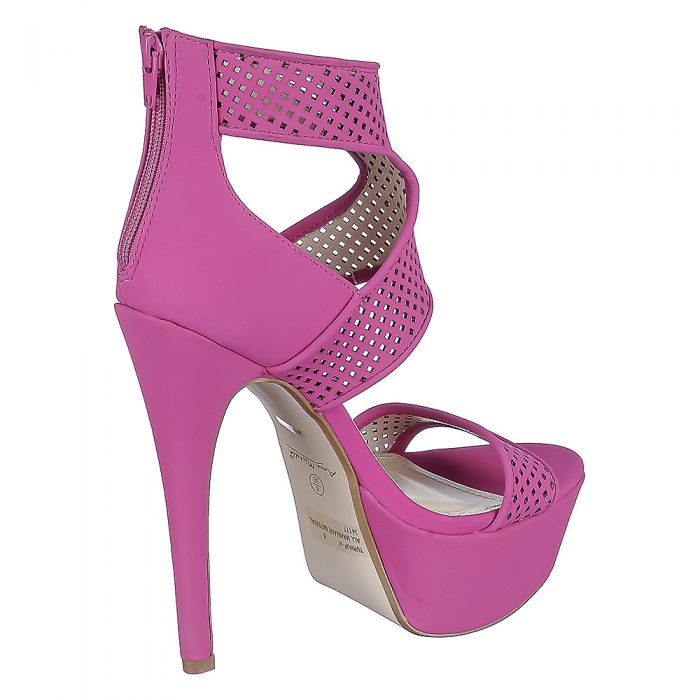 ANNE MICHELLE Women's Turnup14 High Heel JPM TURNUP14/MAGENTA Shiekh