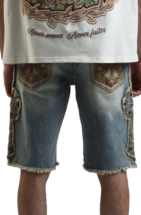 Western Jean Shorts Lucca Blue