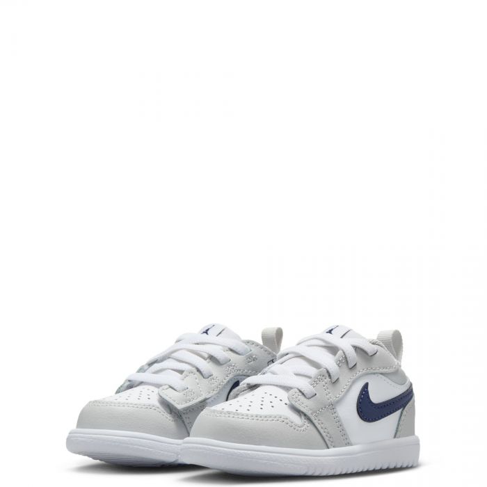 Toddler Jordan 1 Low Alt White/Midnight Navy-Neutral Grey