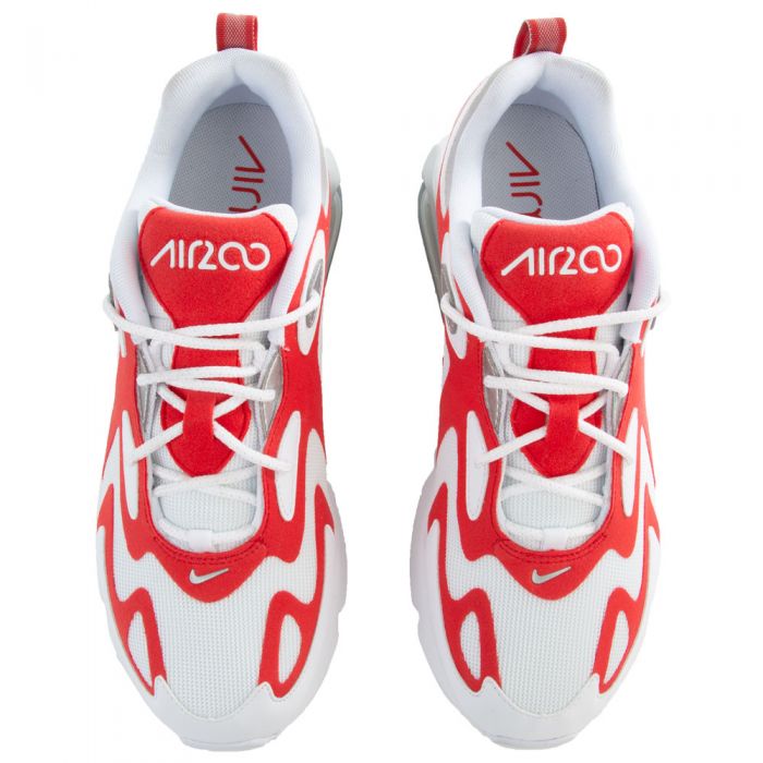 Air Max 200 Whit/University Red-Metallic Silver
