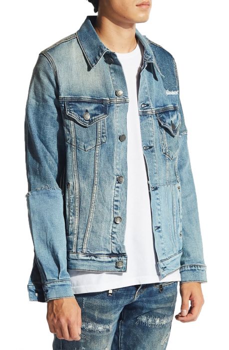 EMBELLISH The Taurus Denim Jacket in EMBF218-102 - Shiekh