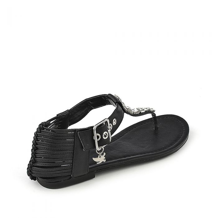 Go-S Flat Sandals Black